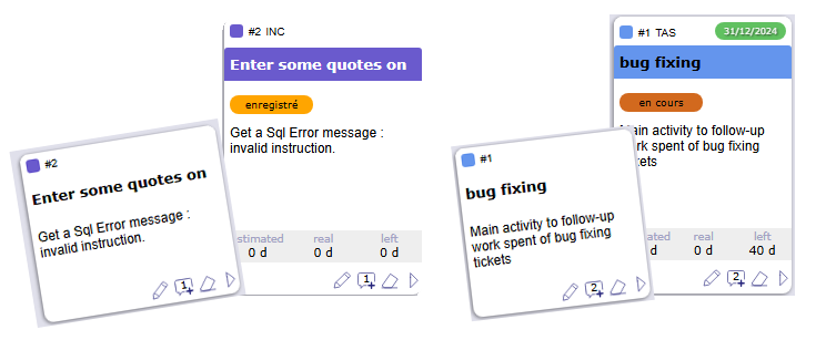 empty tile and filled tile