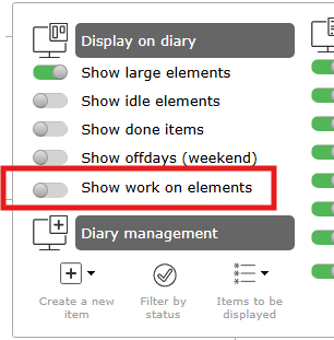 New option with large element