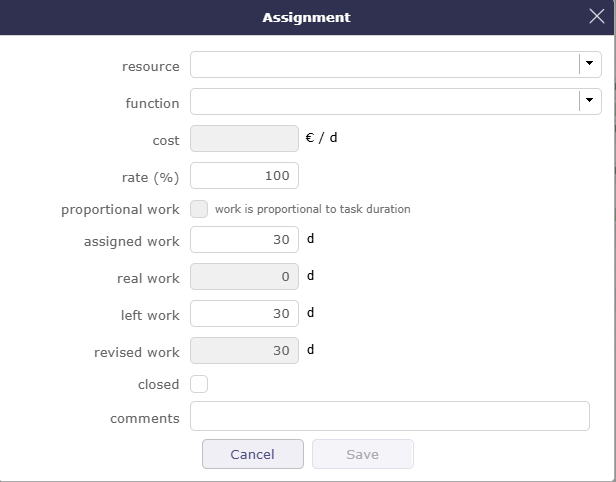 Dialog box - Assignment